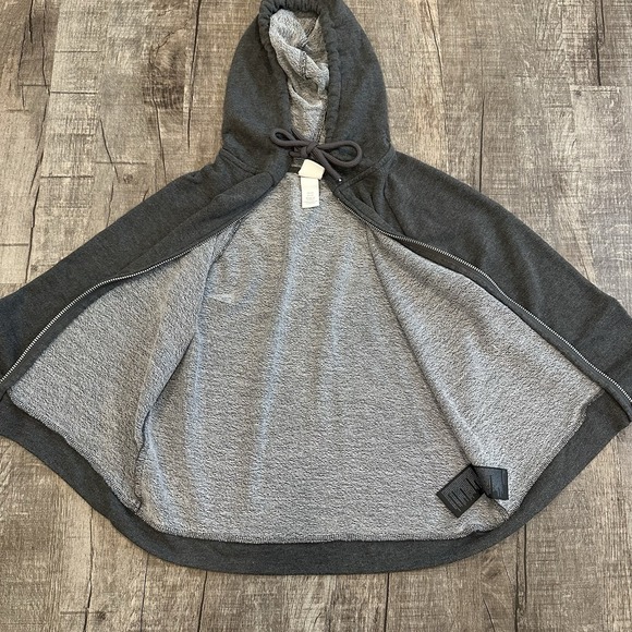 H&M Basics Women's‎ Gray Full Zip Jacket Hooded Drawstring Long Sleeve Size XS - Picture 5 of 8